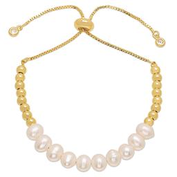 Gemstone by Gianni Argento Pearl & Bead Adjustable Bracelet