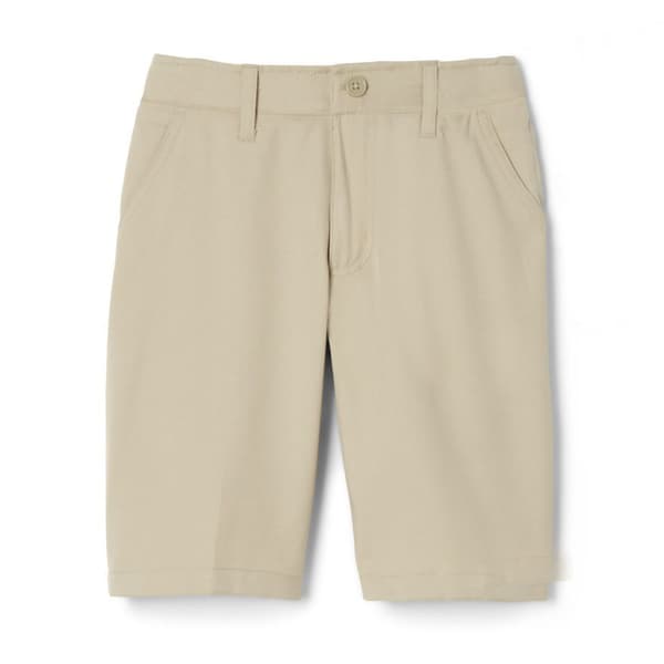 Boys &#40;8-20&#41; Flat Front Stretch Uniform Shorts