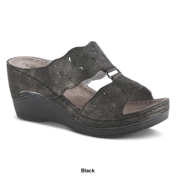 Womens Flexus® By Spring Step Dreiser Wedge Slide Sandals