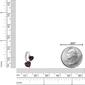 Gemminded Sterling Silver 5mm Double Heart Garnet Pendant - image 5