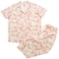 Womens Poppy & Clay Short Sleeve Floral Hearts Pajama Set - image 2