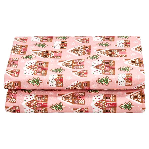 Ashley Cooper(tm) Gingerbread Houses Flannel Sheet Set
