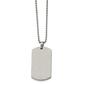 Mens Gentlemen's Classics&#8482; Rounded 4mm Edge Dog Tag Necklace - image 2