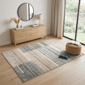 HomeRoots Modern Grey & Brown Abstract Rectangular Area Rug - image 2