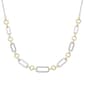 Two-Tone Lab Grown Diamond Paperclip Necklace - image 1