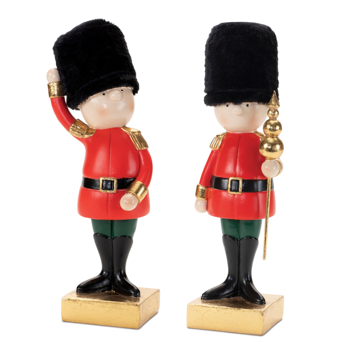Melrose Holiday Nutcracker Soldier Figurine - Set of 2