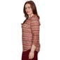 Womens Alfred Dunner Union Square Bayadere Stripe Blouse - image 4