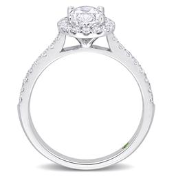 Diamond Classics™ 1.5ctw. Diamond 14kt. White Gold Halo Ring