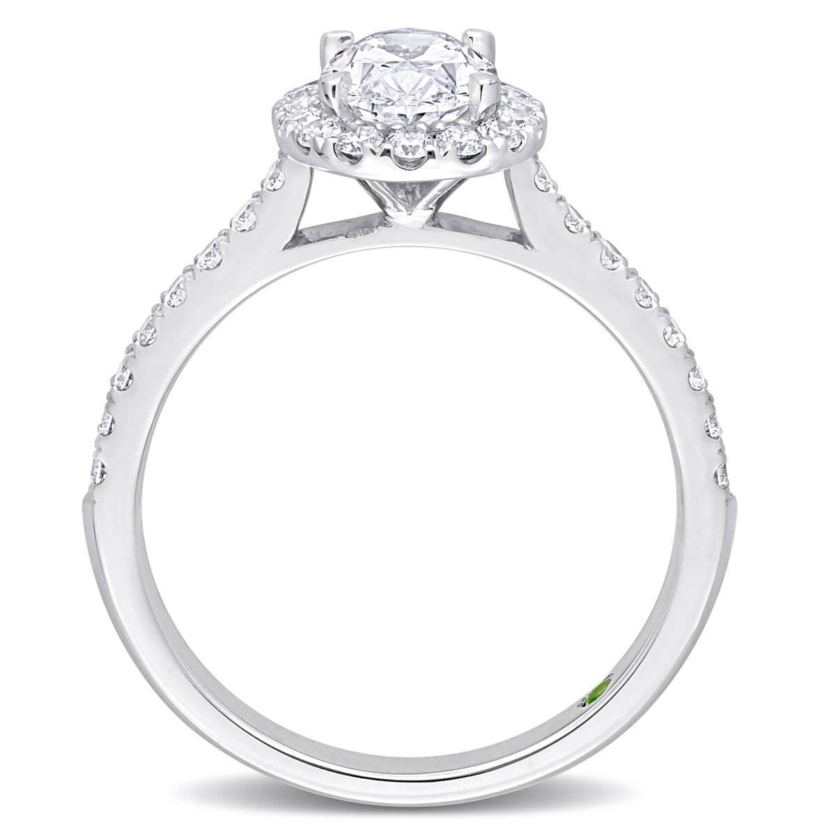 Diamond Classics™ 1.5ctw. Diamond 14kt. White Gold Halo Ring