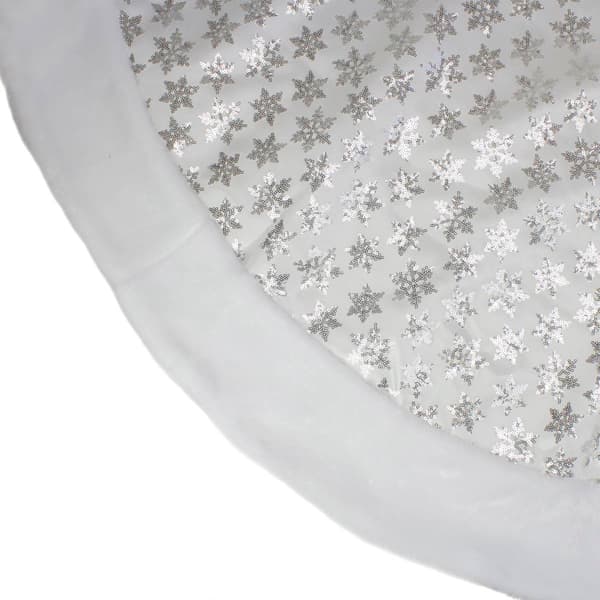 Northlight Seasonal 60in. Sequin  Snowflake Christmas Tree Skirt