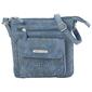 Stone Mountain Nubuck Perforated Vinyl Flap Crossbody - image 1