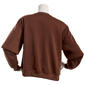 Juniors No Comment NYC Fleece Crew Neck With Headband- Chocolate - image 3