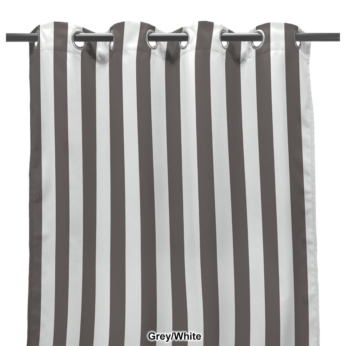 Jordan Manufacturing Outdoor Striped Curtain