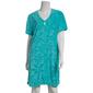 Womens Jasmine Rose Short Sleeve 36in. Palm Texture Zip Robe - image 3