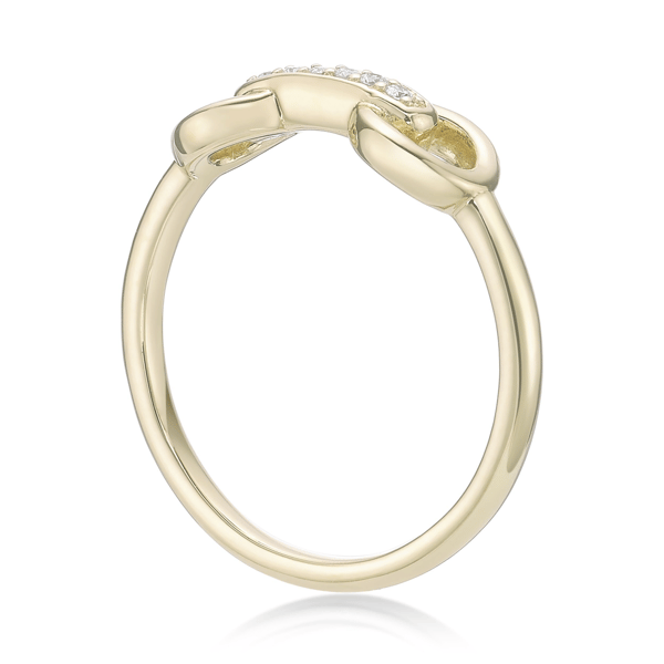 Brilliant Grown 18kt. Gold-Plated Lab-Grown Diamond Accent Ring