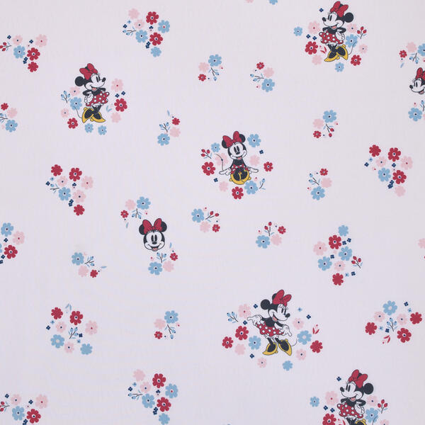 Disney Minnie Mouse Floral Mini Fitted Crib Sheet