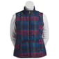 Womens Erika Cassie Plaid Quilted Zip Front Vest - image 1