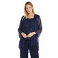 Womens R&M Richards 3 Piece Pants Suit with Embellished Jacket - image 4
