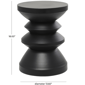 9th & Pike® Modern Black Metal Accent Table - image 3