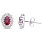 Nova Star(R) Lab Grown Ruby & 1/2ctw. Lab Grown Diamond Earrings - image 1