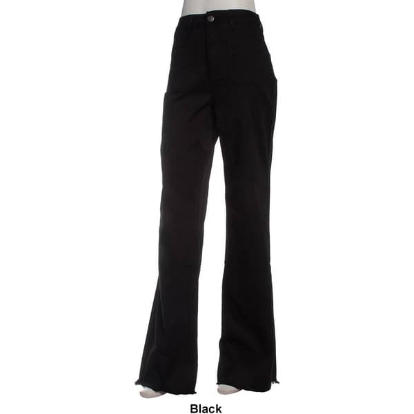 Womens Royalty Stretch Twill High Rise Wide Leg Pants
