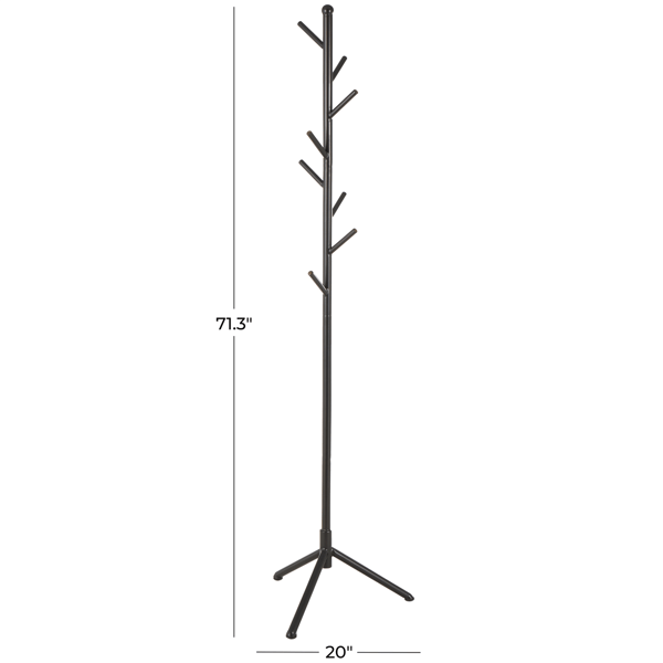9th & Pike® Modern Black Metal Coat Rack