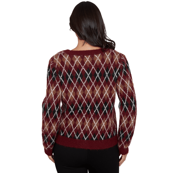 Petite Skye''s the Limit Wild Romance Argyle Cardigan