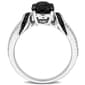 Sophia B 2 1/4ctw. Black & White Oval Diamond Statement Ring - image 2
