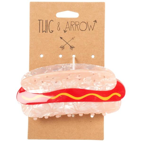Womens Twig & Arrow Hot Dog Claw Hair Clip - image 