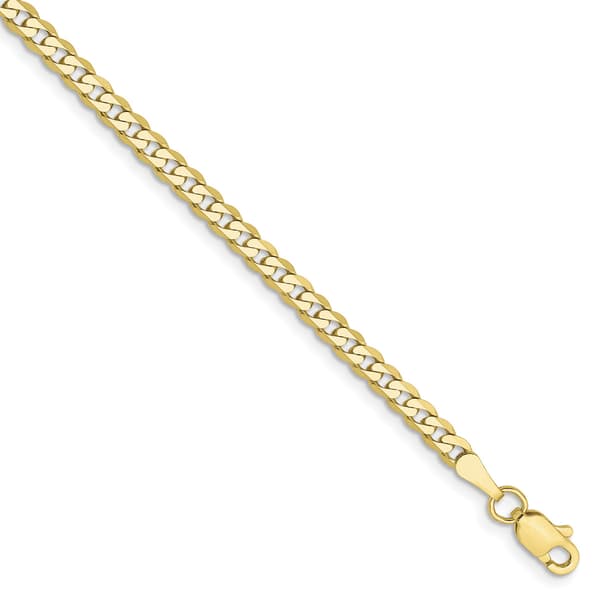 Unisex Gold Classics&#8482; 10kt. 2.9mm 20in. Flat Bevel Chain Necklace