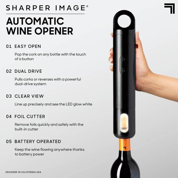 Sharper Image® Automatic Wine Bottle Opener