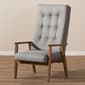 Baxton Studio Roxy Button-Tufted High-Back Chair - image 2