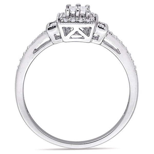 10kt. Loveblooms&#8482; Baguette 1/3ctw. Diamond Engagement Ring