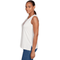 Womens Ruby Rd. Indigo Go Floral Embroidery Sleeveless Blouse - image 4