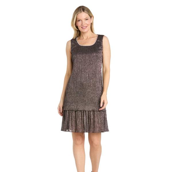 Petite R&M Richards Rhinestone Trim Jacket Dress