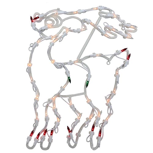 Northlight Seasonal 18in. Double Sided Reindeer Window...
