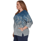 Plus Size Alfred Dunner Classics 3/4 Sleeve Falling Leaves Blouse - image 4
