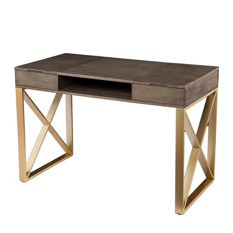 Southern Enterprises Bardmont Two-Tone Desk w/ Storage