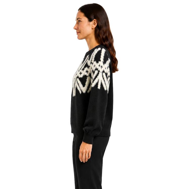 Womens Zac & Rachel Long Puff Sleeve Fair Isle Sweater