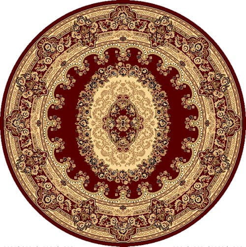 Rugs America™ New Vision Kerman Round Rug - Red