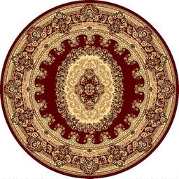 Rugs America(tm) New Vision Kerman Round Rug - Red