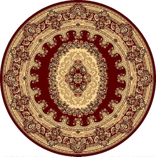 Rugs America(tm) New Vision Kerman Round Rug - Red