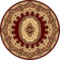 Rugs America(tm) New Vision Kerman Round Rug - Red - image 1