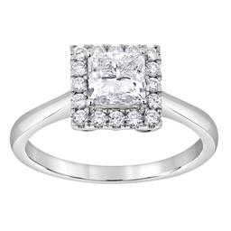 Nova Star(R) White Gold & 1 1/6ctw. Lab Grown Diamond Square Ring
