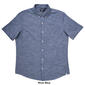 Mens Chaps Short Sleeve Chambray Solid Button Down Shirt - image 5