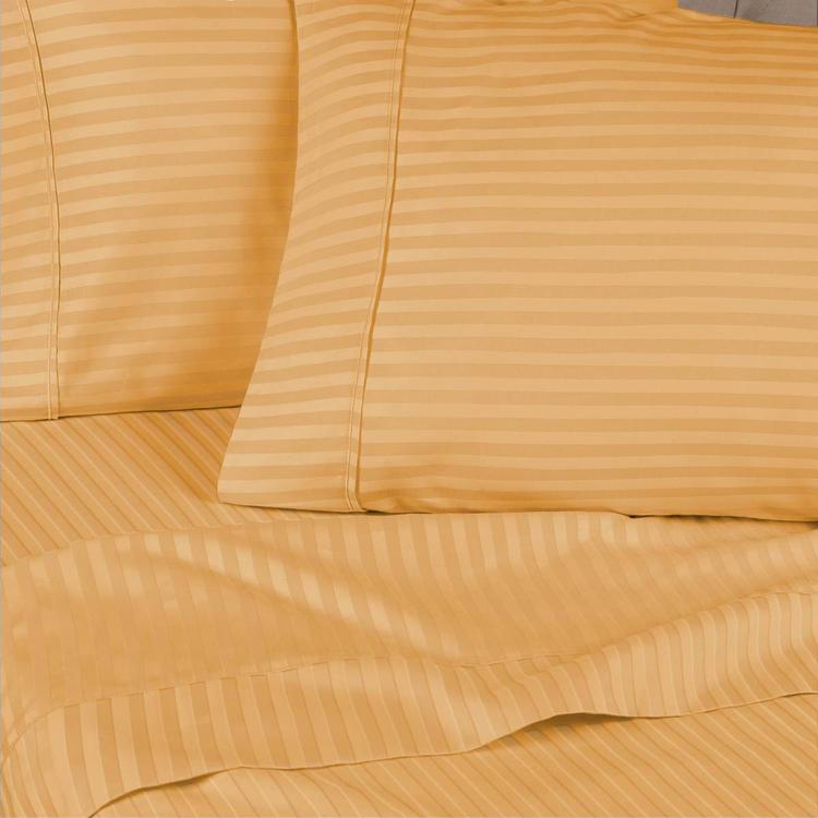 Superior 300TC Egyptian Cotton Striped Deep Pocket Sheet Set