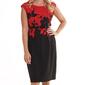 Womens Connected Apparel Sleeveless Color Block Sheath Dress - image 3