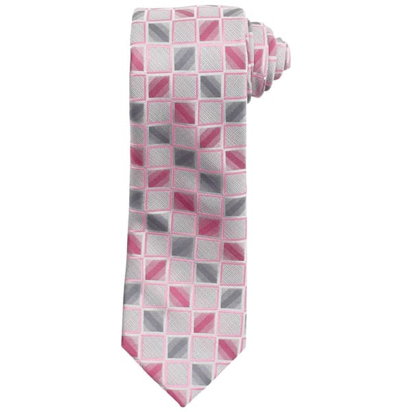 Mens Arrow Textured Alt Squares Tie - image 