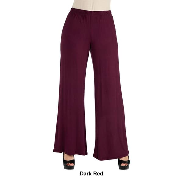 Womens 24/7 Comfort Apparel Womens Comfortable Palazzo Pants
