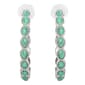 Jessica Simpson Reconstituted Turquoise Stone Hoop Earrings - image 2